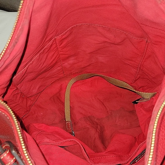 Large Dooney & Bourke Red Pebble Leather Women\'s Bag main image 2